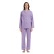 thumbnail image 1 of Apparonia Conjuntos de Pijama para Mujer Ropa de Dormir de Algodón Camisa de Manga Larga con Botones Al Frente y Pantalón Ropa de Dormir Cuello con Solapa Pjs Conjuntos de Descanso Lunares Morados M, 1 of 7
