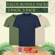 thumbnail image 2 of Paquete de 1, 3 y 5 camisetas para hombre, 100 % algodón, lisas, cortas, camisetas, camisetas al por mayor, 2 of 5