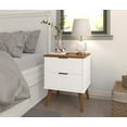 thumbnail image 6 of Solid Wood Nightstand – 2 Drawer Modern Bedside Table for Bedroom, Apartment or Small Spaces, 6 of 6