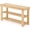 Wood, variant on Nextay 3-Tier Bamboo Shoe Rack Bench, Entryway Storage Organizer for Hallway, Bedroom, Balcony, Small Spaces,Brown,11.3''x 35.4'' x 17.8''