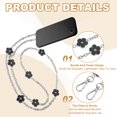 thumbnail image 3 of Uxcell Metal Chain Phone Lanyard, Anti Theft Crossbody Strap with Detachable Tether Tabs Black, 3 of 7
