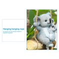 thumbnail image 3 of Moyic Koala colgante de resina para exteriores, adorno colgante para patio, simulación impermeable, columpio de oso Koala para amigos y familiares Decoración del hogar No.1 Moyic HA039910-01, 3 of 6