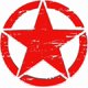 thumbnail image 1 of 50cm Big Stickers on Cars Army Star Distressed Decal for Jeep Sticker Large Vinyl Military Hood Body Graphic Fits Most Vehicles - Red, 1 of 4
