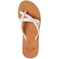 thumbnail image 3 of Roxy Womens Gemma  Leather Slip On Slide Sandals, 3 of 3