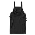 thumbnail image 1 of Delantal con pechera suave, delantal de catering, delantal de barista, delantal informal, delantal de doble hombro para mujeres y hombres para Negro, 1 of 9