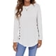 thumbnail image 3 of Minnieouse Camiseta de Mujer Color Sólido Botón Casual Top Cuello Manga Larga Otoño Blusa Sudadera, Negro, S Prendas para la parte del cuerpo Blanco L Minnieouse AP003892-18, 3 of 6