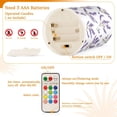 thumbnail image 4 of Lavender Fields Flickering Flameless Candles Battery Operated with Remote Timer LED Pillar Candles Set of 2, 4 of 7