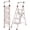 Off White Finish, variant on Calmwrd Step Ladder Folding 5-Step Woodgrain Finish Aluminum Foldable Step Ladders,Anti-Slip for Home & Kitchen Office 330 lbs