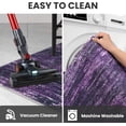 thumbnail image 5 of Brisasol Entryway Rugs 3x5 Washable Rug Non Slip Modern Abstract Area Rug Super Soft Low Pile Indoor Rug for Entry Kitchen Bedroom, Purple White, 5 of 8