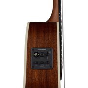 Luna Art Vintage Nylon String Acoustic-electric Guitar - Distressed Brown Burst