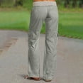 thumbnail image 4 of Atogsazn Women's Cargo Pants Casual Jogger Elastic Waist Pants Athletic Lightweight Wide Leg Pants Gray M on Clearance, 4 of 9