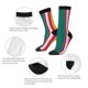 thumbnail image 4 of Balery Vertical Stripes Calcetas Largas con Estampado para Hombre y Mujer – Suaves y Transpirables, Talla Única (US 5-11), 4 of 6