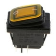 thumbnail image 2 of Colaxi 4 Pin On-Off Car Boat Lighted Rocker Toggle Switch Waterproof 12V Yellow, 2 of 6