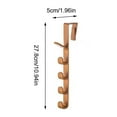 thumbnail image 5 of Over Door Hook Hangers plastics Kitchen Bathroom Cupboard free Punch, 5 of 7