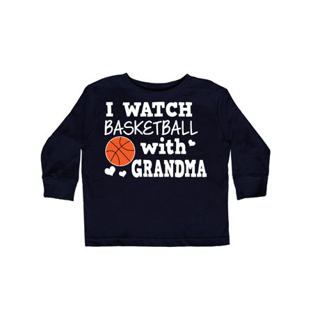 

Inktastic I Watch Basketball with Grandma Gift Toddler Boy Girl Long Sleeve T-Shirt