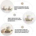 thumbnail image 3 of Candleholder Tray 1Pc Gold Candle Table Tray Base Iron Tray Wedding Decoration Tray (Golden), 3 of 9