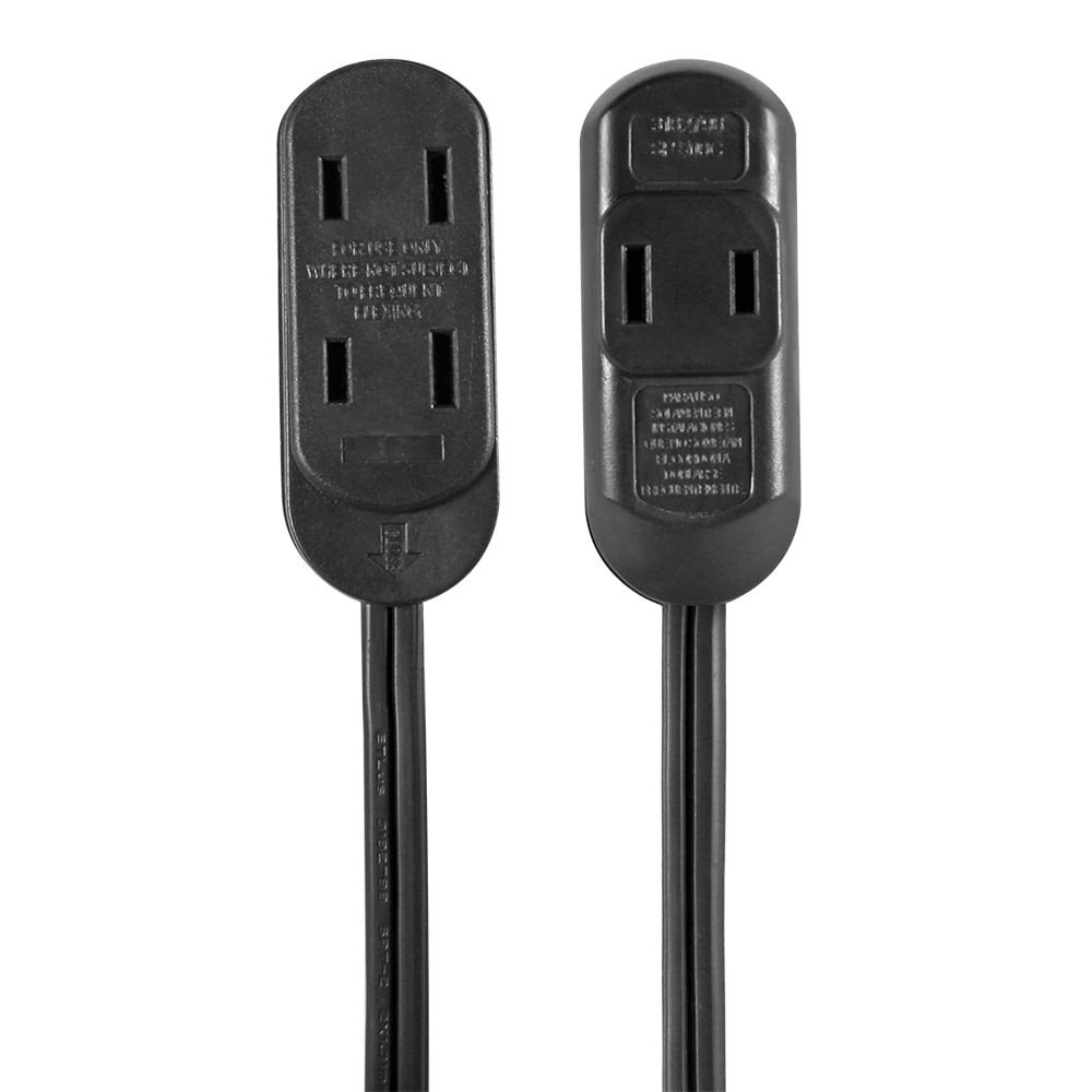 Hyper Tough 6FT 16AWG 2 Prong White & Black Indoor General Use Extension Cords