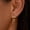 e1362, variant on Gold Dangle Earrings for Women, 14k Gold Plated Stacked Triple Hoop Illusion Earrings Cubic Zirconia Huggie Earrings for Women Trendy