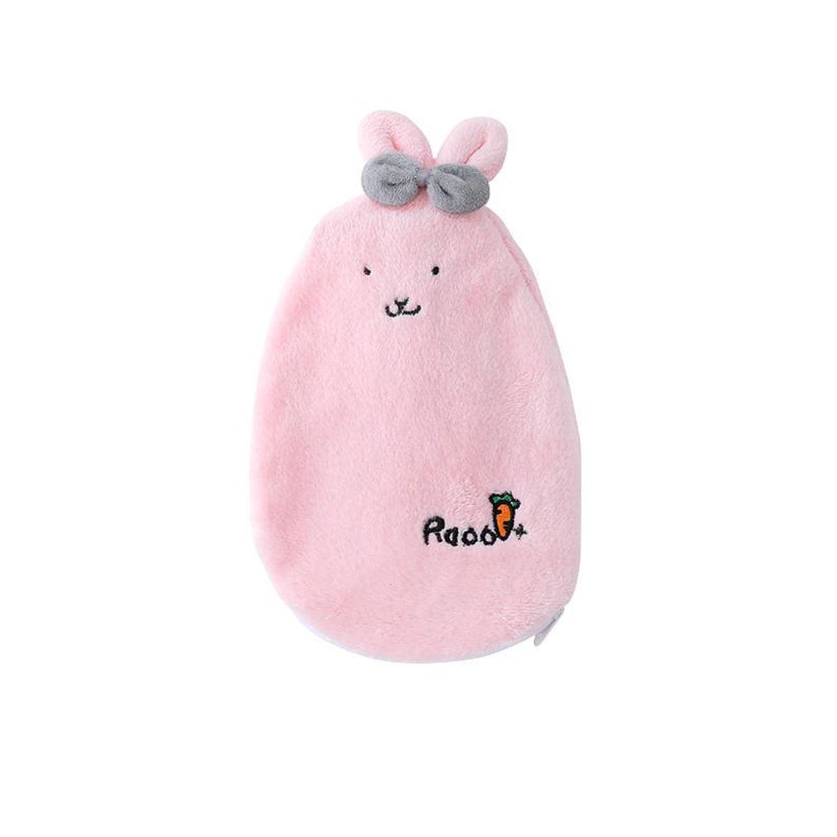 1000ML Natural Rubber Hot Water Bottle With Warm Faux Fur Fleece