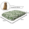 thumbnail image 2 of Hawaiian Colors Pet Bed, Demonstration of Different Island Plantation Monstera Banana Leaves, Resistant Pad for Dogs and Cats Cushion with Removable Cover, 24" x 39", Green and Coconut, by Ambesonne, 2 of 4