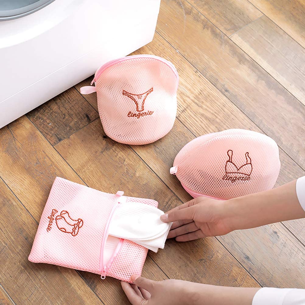 6 Filets à Linge Pour Machine - Protection Soutiens-gorge, Lingerie, Chaussettes - Lavage En Toute Sécurité - Zip Doux - 2