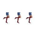 thumbnail image 1 of Minnieouse Calcetines altos a rayas Día de San Valentín para diario Fiesta de Halloween Raya roja Type1 Minnieouse CBP394821, 1 of 6
