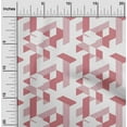thumbnail image 2 of oneOone Silk Tabby Red Fabric Moire Sewing Material Print Fabric By The Yard 42 Inch Wide, 2 of 4