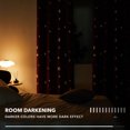 thumbnail image 6 of Deconovo Thermal Insulated Blackout Curtains with Silver Star Pattern 52 x 72 inch Dark Red 2 Panels, 6 of 6
