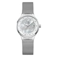 thumbnail image 1 of Reloj Glock Precision para hombre con carcasa de acero plateado y malla plateada, 1 of 1