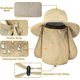thumbnail image 3 of Men's and women's fishing hats, hunting beach sun hats, hunting gardening folding bucket hats, sun hats, 3 of 5