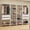 White, variant on Madesa Wardrobe Clothes Storage Rack with 4 Drawers, Open Shelves and Hanging Spaces 102"L Multiuse Modular Cabinet for Bedroom Organization - Black/Brown