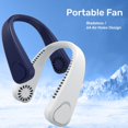 thumbnail image 2 of Summer Portable Hanging Neck Fan Fast Cooling USB Rechargeable Wearable Bladeless Fan Outdoor Sports Home Office Cooler qym unisex, 2 of 2