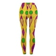 thumbnail image 5 of Lorytime Womens Leggings Mardi Gras Mask Carnival Trousers Stretchy Butt Lifting Hoilday Tights Pants Sports Clothes, 5 of 9