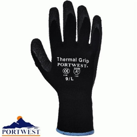 

Portwest A140 Extra Large Thermal Grip Glove Black - Regular