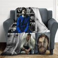 thumbnail image 4 of Cool #7 Jamie Dornan Blanket Ultra Soft Flannel Fleece Blanket Stylish Bedroom Living Room Sofa Warm Blanket All Season Use 40""*50"" （100 * 130cm）, Style-11, 4 of 6