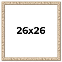 26x26 Frame White Real Wood Picture Frame Width 1.5 inches | Interior Frame Depth 0.5 inches |