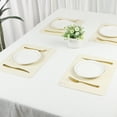 thumbnail image 7 of REGALWOVEN Placemat Set of 6 Silicone Placemats for Kitchen Dining Table Decor, Washable Table Placemats Wipeable Table Mat Beige 15*12in, 7 of 7