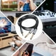 thumbnail image 3 of Adaptador de audio 1 metro 3.5 mm para doble cable de cable de audio de 6.35 mm 1/4 a 1/8, 3 of 6