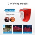 thumbnail image 3 of Tomshoo Alarma, alarma de inducción del cuerpo con alarma - robo de alarma animal 3 Solar con alarma impermeable Villa 3 modos Alarma infrarroja humana cronometrada, 3 of 8