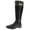 Black Microsuede, variant on Karen Scott Womens Deliee Microsuede Mid-Calf Boots Black 6 Medium (B,M)