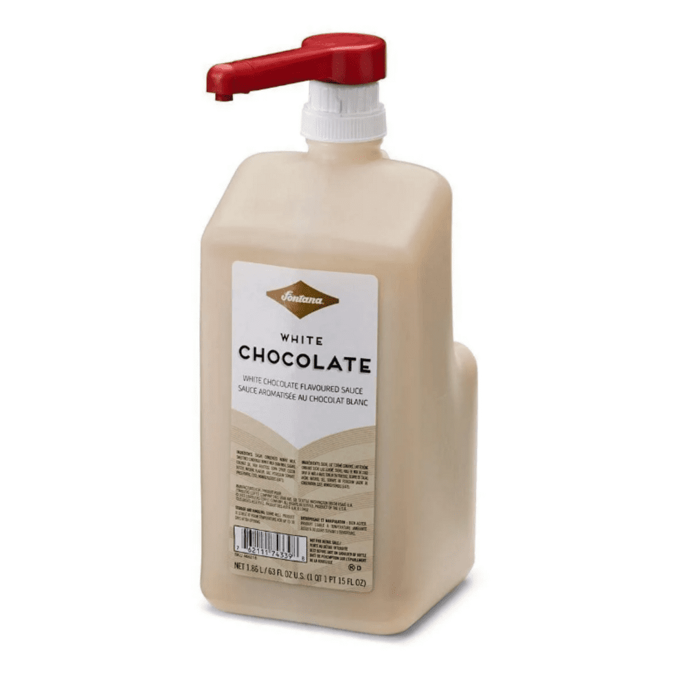 Fontana White Chocolate Mocha Sauce with Pump, 63 fl oz - 2 PACK