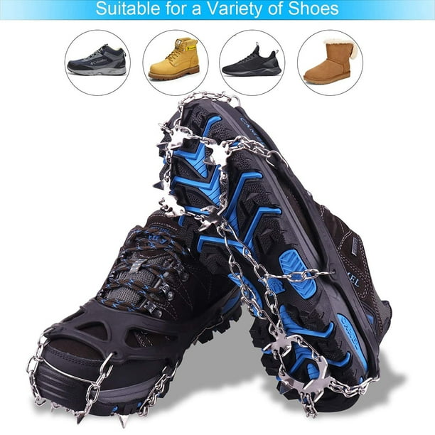 Crampons pour bottes d'hiver sans talon pour neige et glace