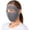 Grey, variant on Full Face Sun Mask, Solid Color Ear Loop Design for Complete Coverage and Sun Protection, Essential Gear for Hiking, Running, Cycling, Motorcycling, and Outdoor Adventures