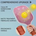 thumbnail image 2 of Pickleball Paddles Set Of 2, Fiberglass Surface, Love Romantic Valentine Print, 4 Balls & Bag, 2 of 5