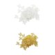 thumbnail image 1 of 200 Piezas De Colgantes Con De Hojas, Accesorios Para El Cabello Con Aretes De Bricolaje, Dorado Y Platino, 1 of 9