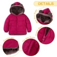 thumbnail image 5 of Aideaone Baby Toddler Winter Fleece Coat Boys Girls Cute Bear Ear Hooded Jackets with Pockets 6M-5T, 5 of 7