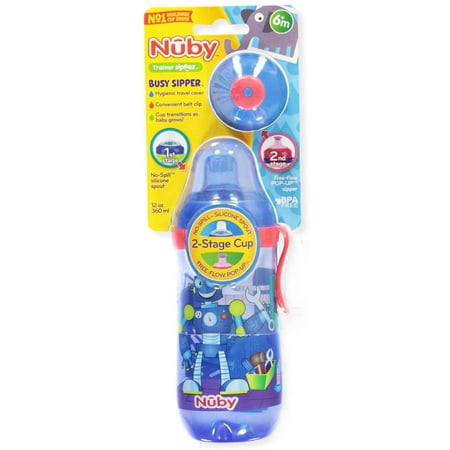 Nuby Busy Sipper Cup (12 oz.) - blue, one size