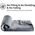 thumbnail image 4 of Manta polar Astarin gris oscuro tamaño doble para sofá y cama: ligera, suave, cálida y acogedora, ideal para otoño, invierno y primavera, 152 x 203 cm., 4 of 8