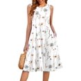 thumbnail image 3 of Zeagoo Summer Casual Dresses for Women Sleeveless Midi Dress Swing Tank Sundress Pleated Tshirt Dress with Pockets, 3 of 6