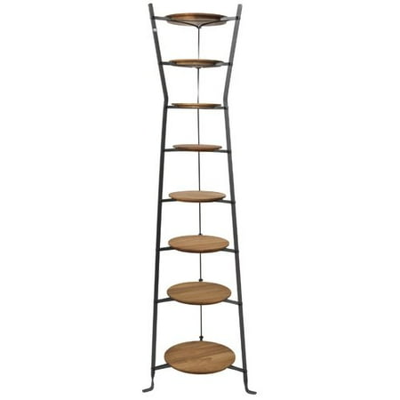 Enclume Handcrafted 8 Tier Gourmet Hourgl Cookware Standing Pot Enclume Handcrafted 8 Tier Gourmet Hourgl Cookware Standing Pot Rack With Alder Shelves